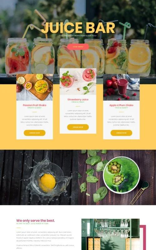 Juice Bar Website